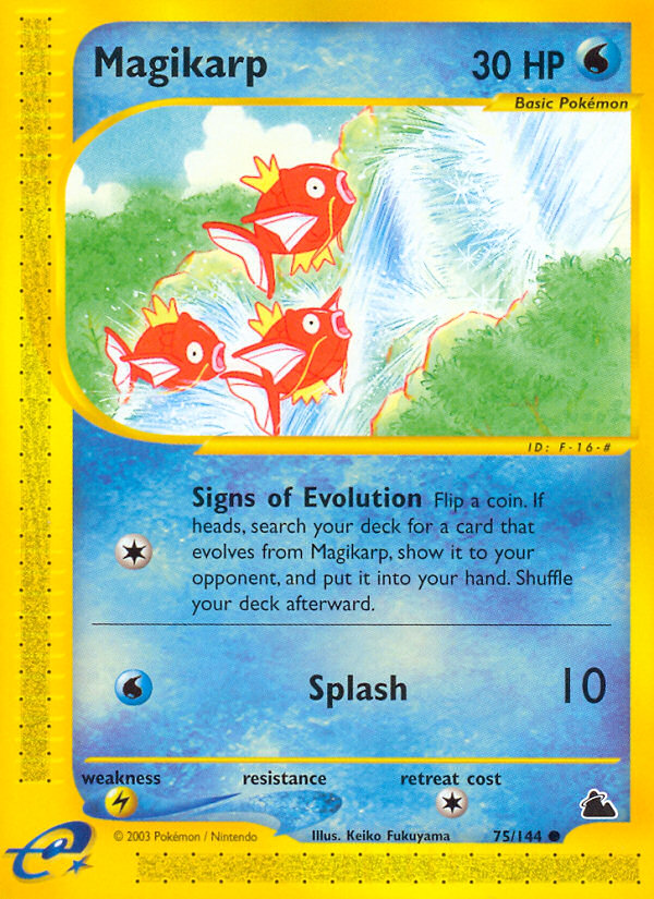 Magikarp - 75/144 - Reverse Holofoil Skyridge - Common