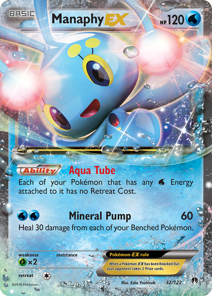 Manaphy EX 32/122 - XY  BREAKpoint Holofoil