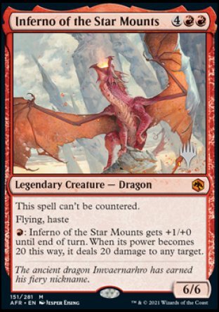 Inferno of the Star Mounts (PPAFR-151P) - Adventures in the Forgotten Realms Promos