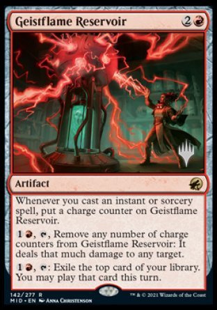 Geistflame Reservoir (PPMID-142) - Innistrad: Midnight Hunt Promos