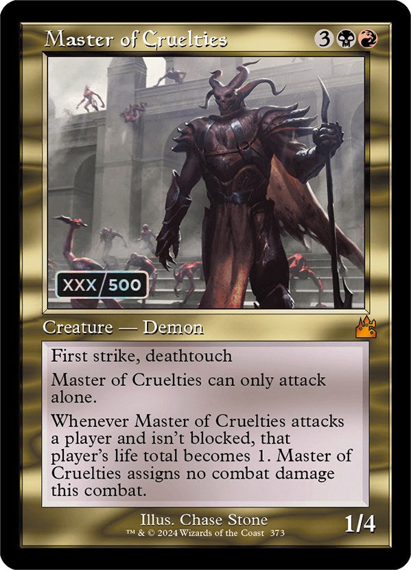 Master of Cruelties (Retro Frame) (Serial Numbered) (RVR-373) - Ravnica Remastered Foil