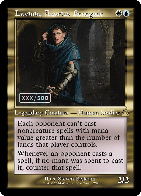 Lavinia, Azorius Renegade (Retro Frame) (Serial Numbered) (RVR-370) - Ravnica Remastered Foil