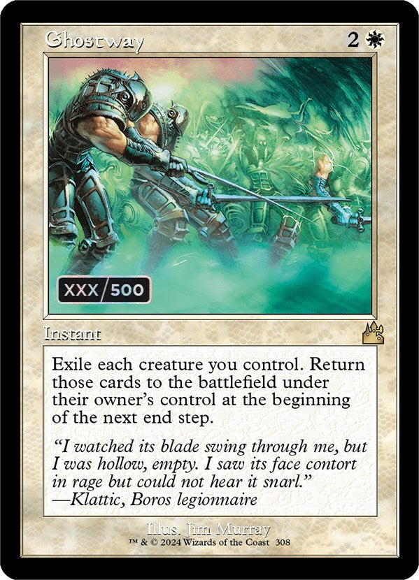 Ghostway (Retro Frame) (Serial Numbered) (RVR-308) - Ravnica Remastered Foil