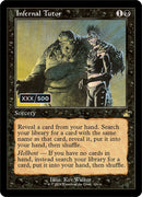 Infernal Tutor (Retro Frame) (Serial Numbered) (RVR-326) - Ravnica Remastered Foil