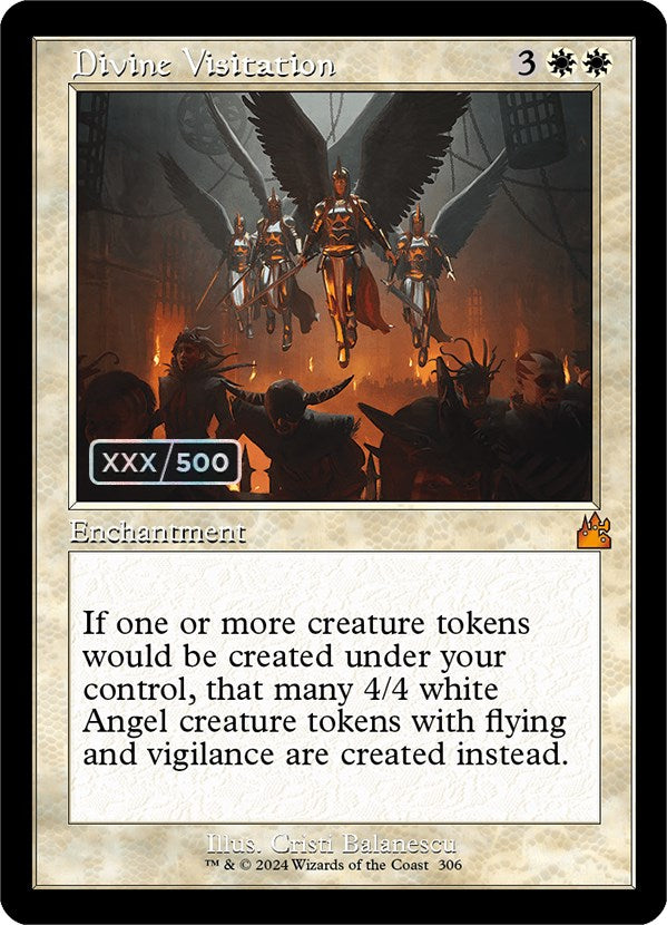 Divine Visitation (Retro Frame) (Serial Numbered) (RVR-306) - Ravnica Remastered Foil