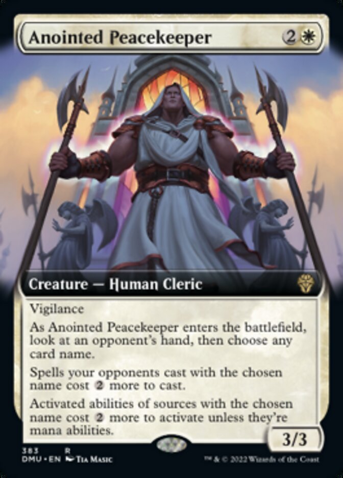Anointed Peacekeeper (Extended Art) (DMU-383) - Dominaria United: (Extended Art)