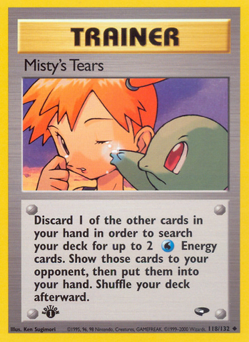 Misty's Tears 118/132 - Gym Challenge 1st Edition