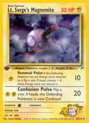 Lt. Surge's Magnemite (50) 50/132 - Gym Heroes 1st Edition