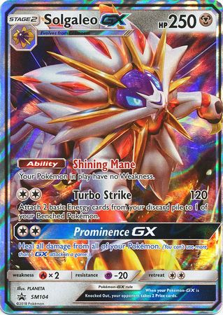 Solgaleo GX - SM104 - Jumbo Cards Holofoil