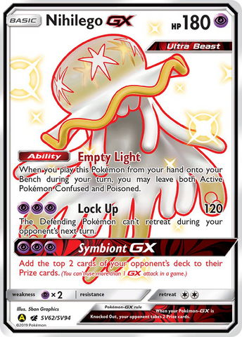 Nihilego GX/94 - Hidden Fates Shiny Vault Holofoil