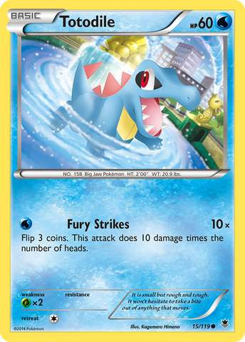 Totodile 15/119 - XY  Phantom Forces