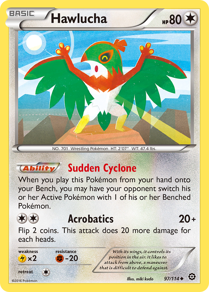 Hawlucha 97/114 - XY  Steam Siege