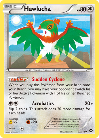 Hawlucha 97/114 - XY  Steam Siege