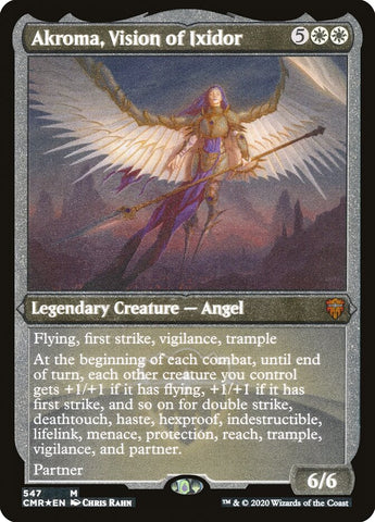 Akroma, Vision of Ixidor (Foil Etched) (CMR-547) - Commander Legends Foil