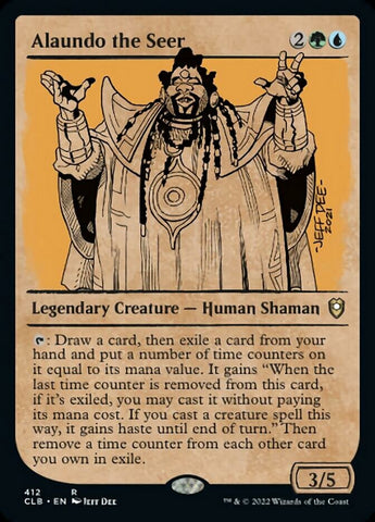 Alaundo the Seer (Showcase) (CLB-412) - Commander Legends: Battle for Baldur's Gate: (Showcase)