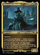 Inquisitor Greyfax (Display Commander) (Surge Foil) - Thick Stock (40K-179) - Warhammer 40,000 Commander Foil