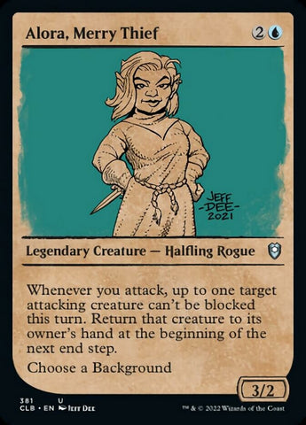 Alora, Merry Thief (Showcase) (CLB-381) - Commander Legends: Battle for Baldur's Gate: (Showcase)