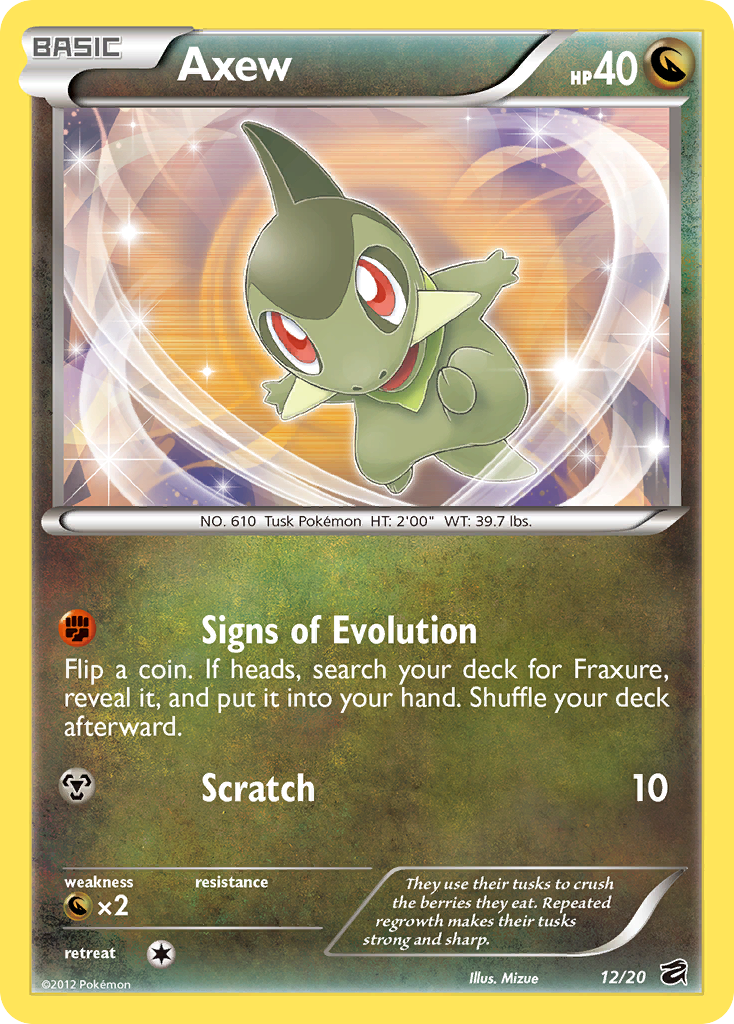 Axew (12)/20 - Dragon Vault Holofoil