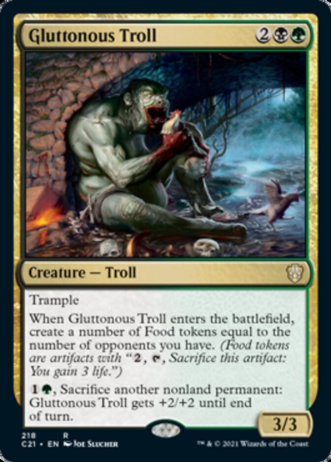 Gluttonous Troll (C21-218) - Commander 2021