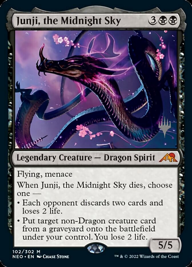 Junji, the Midnight Sky (PPNEO-102) - Kamigawa: Neon Dynasty Promos