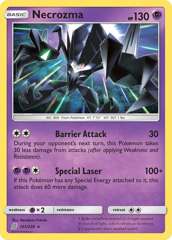 Necrozma - 101/236 (Cracked Ice Holo) - Deck Exclusives Holofoil