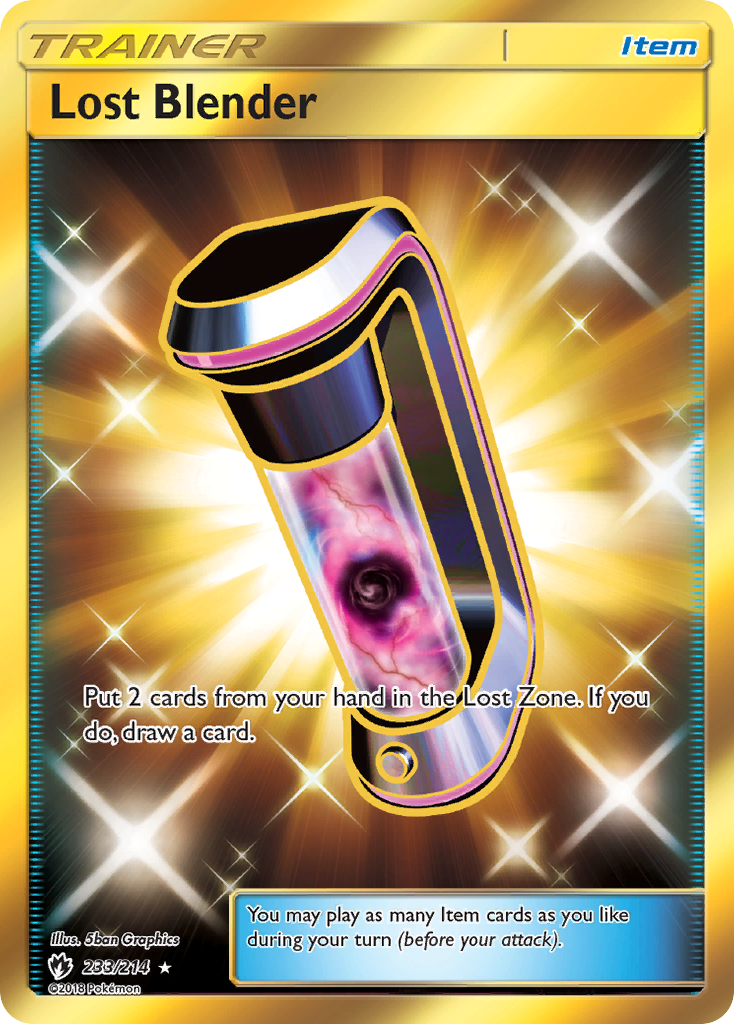 Lost Blender (Secret)/214 - SM  Lost Thunder Holofoil