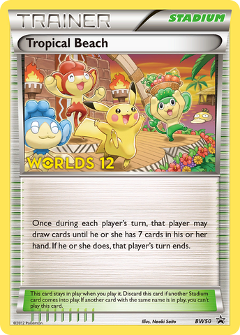 Tropical Beach - BW50 (Worlds 12)/101 - Black and White Promos