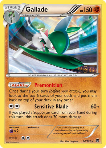 Gallade - 84/162 (Cosmos Holo) - Blister Exclusives Holofoil