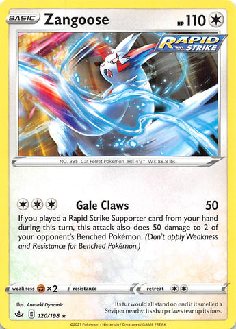 Zangoose 120/198 - SWSH06 Chilling Reign