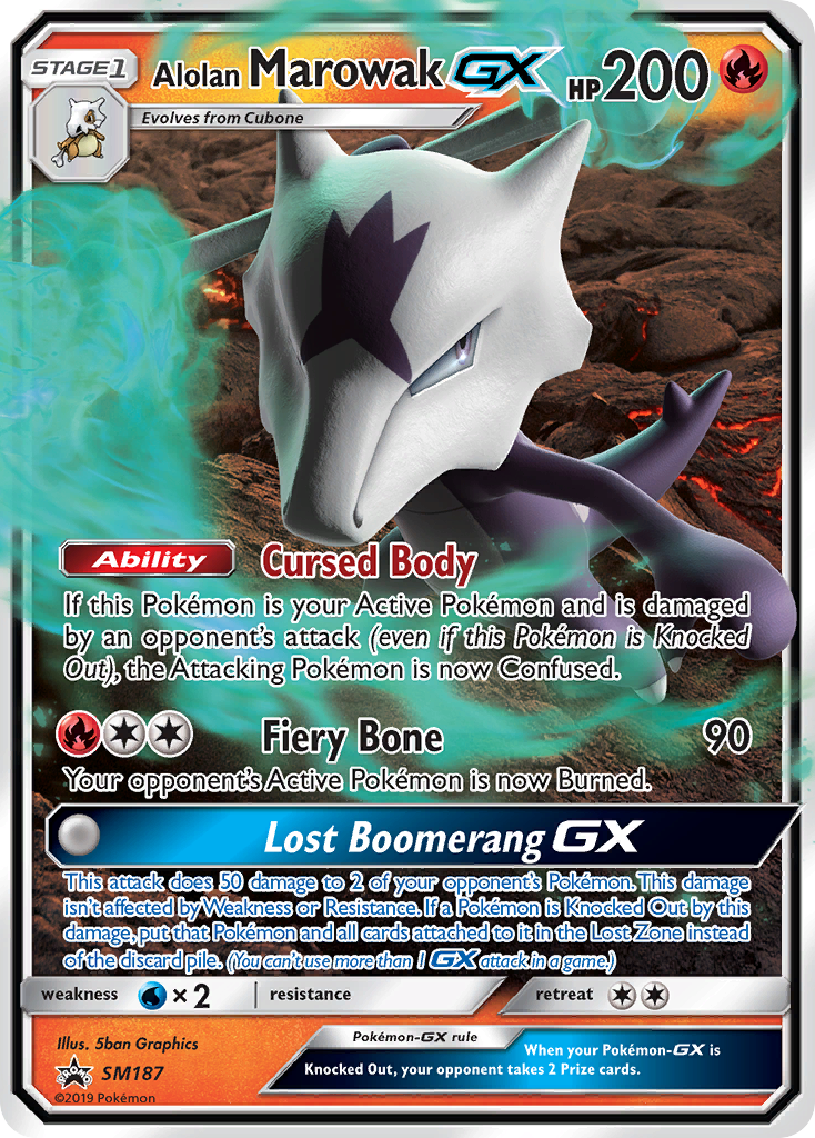 Alolan Marowak GX - SM187/248 - SM Promos Holofoil