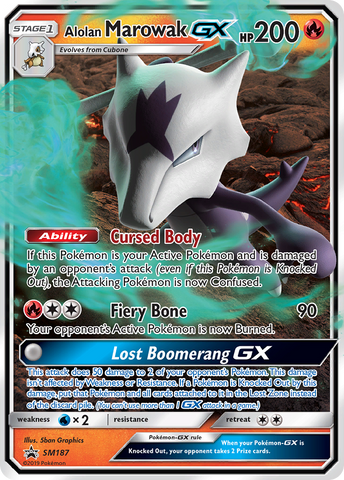 Alolan Marowak GX - SM187/248 - SM Promos Holofoil