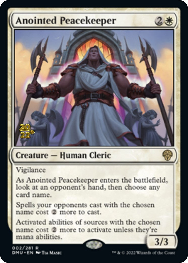 Anointed Peacekeeper (PRE-002) - Dominaria United Promos Foil