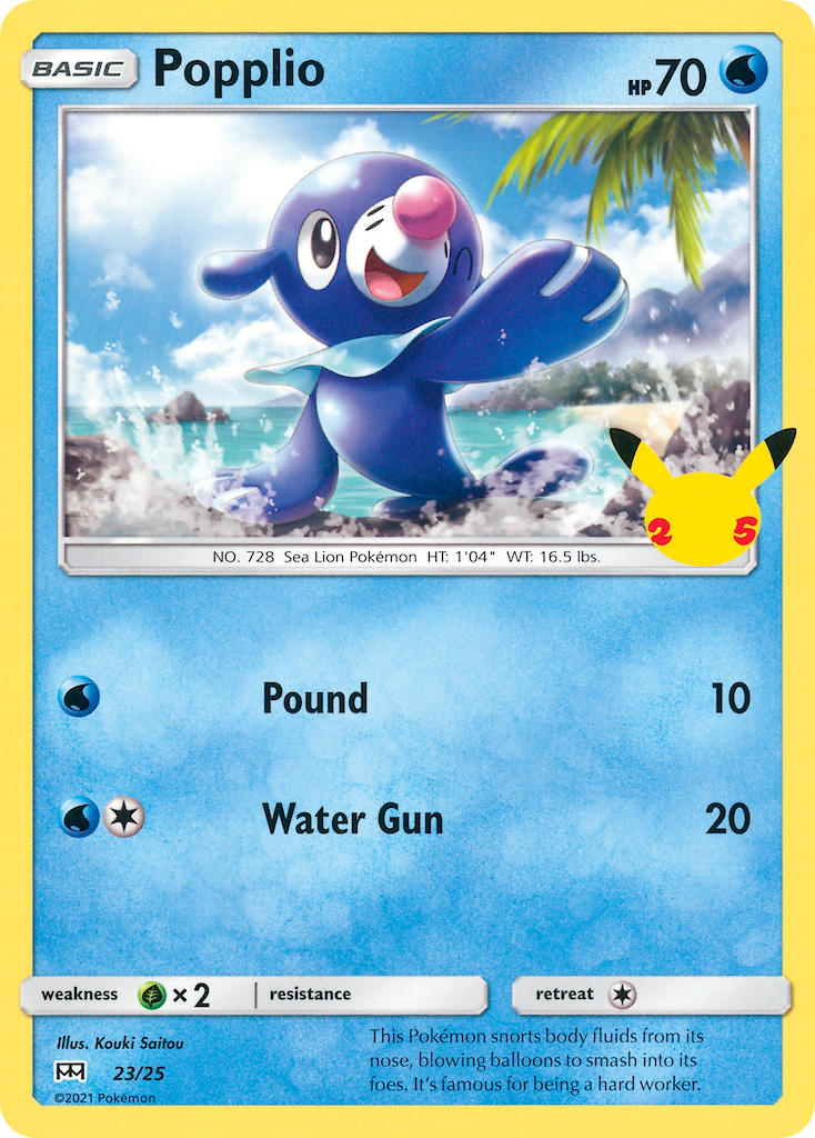 Popplio - 23/25 23/25 - McDonalds 25th Anniversary Promos
