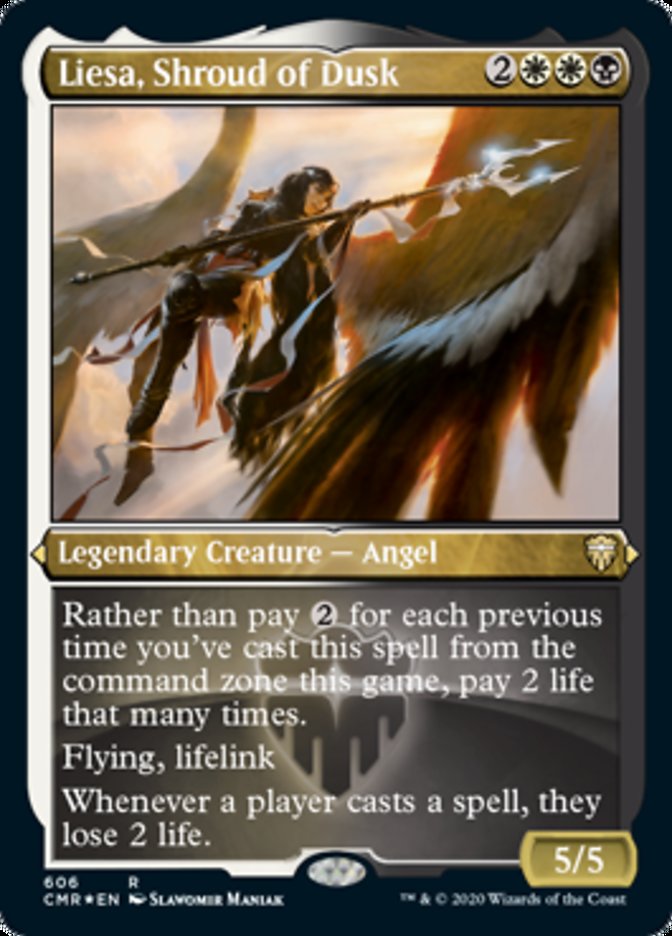 Liesa, Shroud of Dusk (Foil Etched) (CMR-606) - Commander Legends Foil