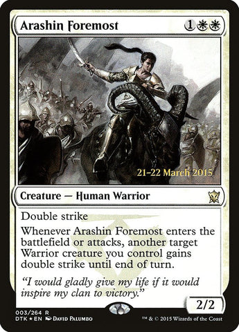 Arashin Foremost (PRE-003) - Dragons of Tarkir Promos Foil