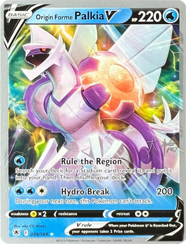 Origin Forme Palkia V - 2022 (Rikuto Ohashi) 39 - World Championship Decks