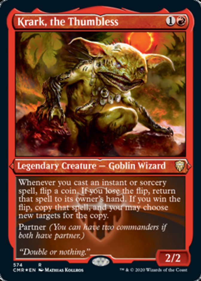 Krark, the Thumbless (Foil Etched) (CMR-574) - Commander Legends Foil