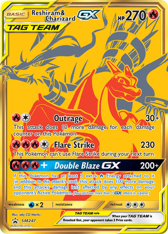 Reshiram & Charizard GX - SM247 SM247 - Jumbo Cards Holofoil
