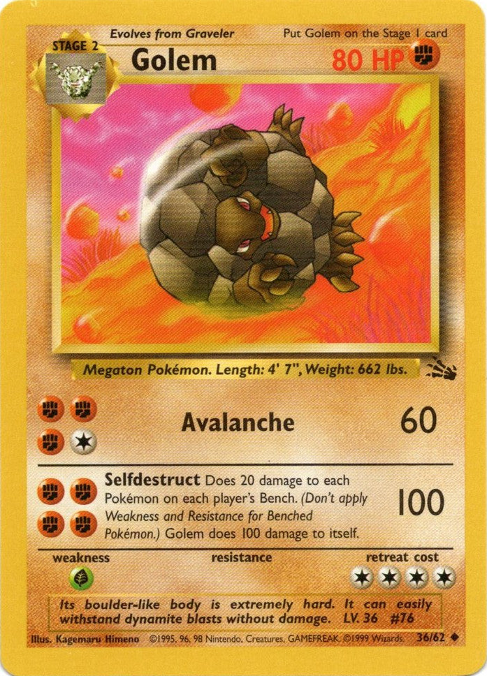 Golem 36/62 - Fossil Unlimited