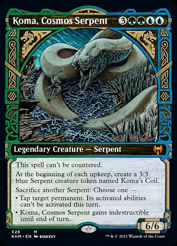 Koma, Cosmos Serpent (Showcase) (KHM-326) - Kaldheim: (Showcase)