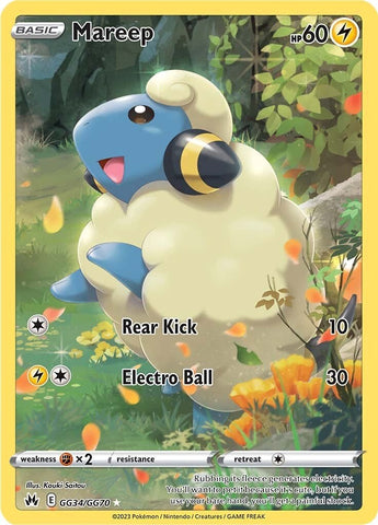 Mareep GG34/70 - SWSH Crown Zenith Galarian Gallery Holofoil