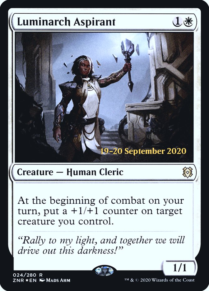 Luminarch Aspirant (PRE-24S) - Zendikar Rising Promos Foil