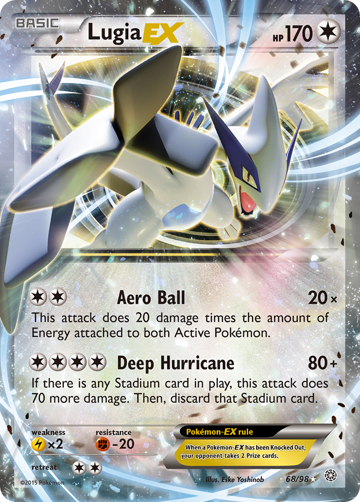 Lugia EX 68/98 - XY  Ancient Origins Holofoil