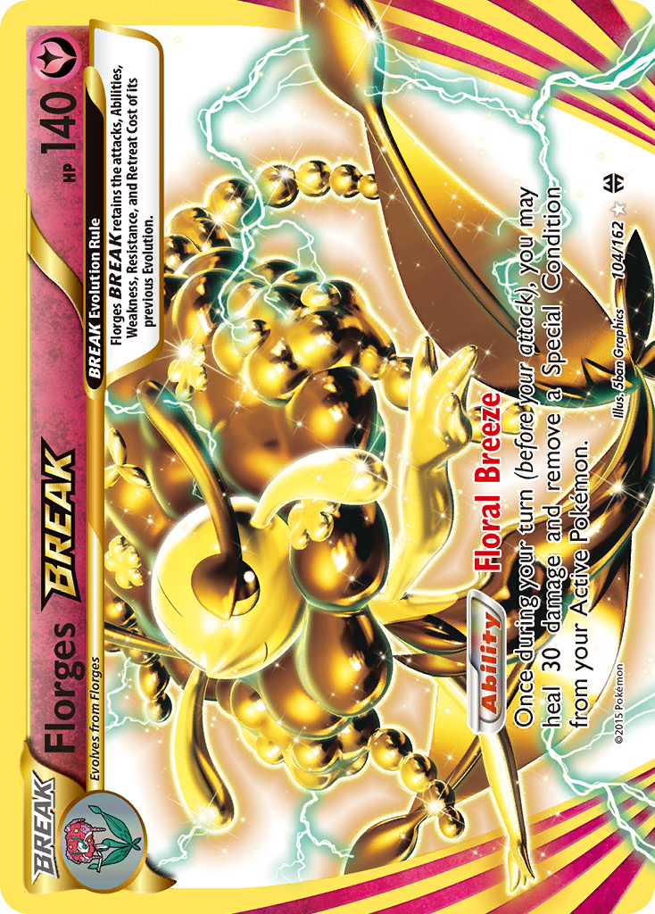 Florges BREAK 104/162 - XY  BREAKthrough Holofoil