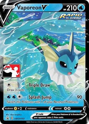 Vaporeon V - Prize Pack Series Cards Holofoil