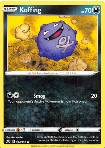 Koffing 94/198 - SWSH06 Chilling Reign
