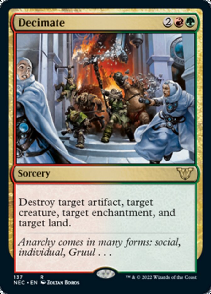 Decimate (NEC-137) - Neon Dynasty Commander