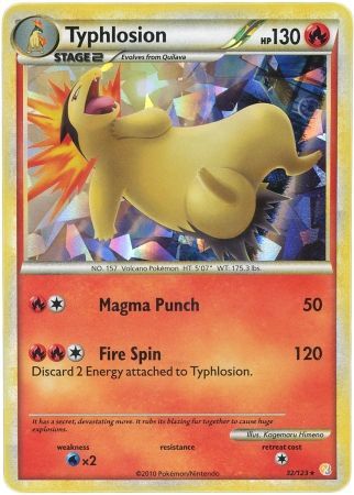 Typhlosion - 32/123 (Cracked Ice Holo) 32 - Deck Exclusives Holofoil