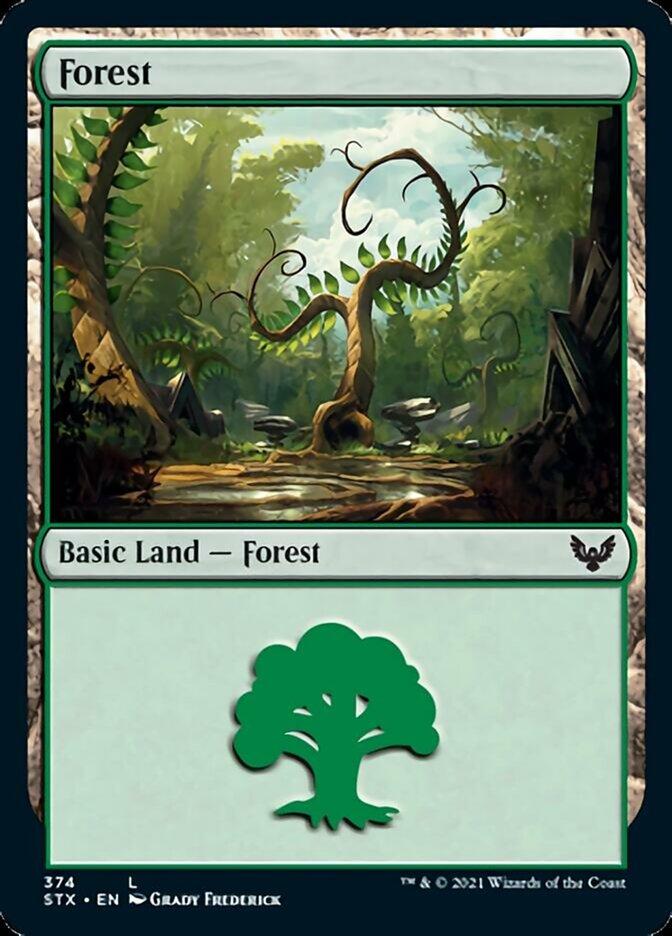 Forest (374) (STX-374) - Strixhaven: School of Mages