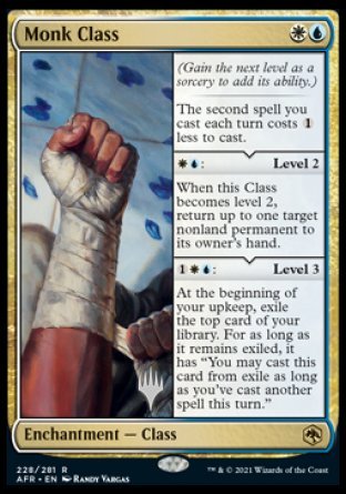 Monk Class (PPAFR-228) - Adventures in the Forgotten Realms Promos